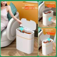 Bandeja De Papel Y Sandwich Inteligente Automática Para Baño Recipiente De Basura Eléctrico Con Cubierta Estrecho - details 8