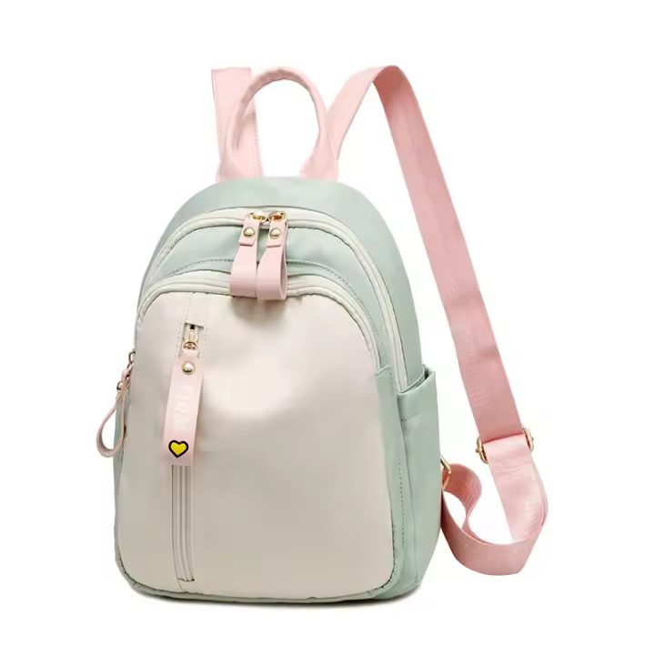 Mochila pequeña para mujer, de nailon, monedero, bandolera, linda y ligera para niñas - 1