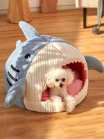 Cama para Gatos with shape de Tiburón, nest para perros y Gatos semicerrado, cr - details 2