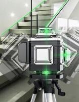Nivel láser 3D/4D de 8/12/16 líneas Línea verde autonivelante 360 ° Potentes herramientas de nivel láser de haz verde, cruzadas horizontales y verticales - details 8