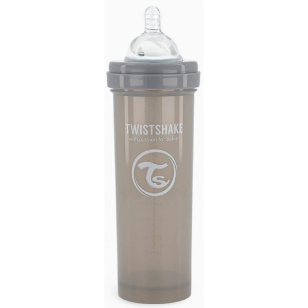 Biberón Anticólico Gris: 330 ML - Twistshake