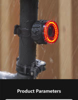 Luz Trasera De Bicicleta Inteligente LED Recargable Impermeable Con Sensor De Freno Automático Luz De Ciclismo Para Asiento Posterior - details 16