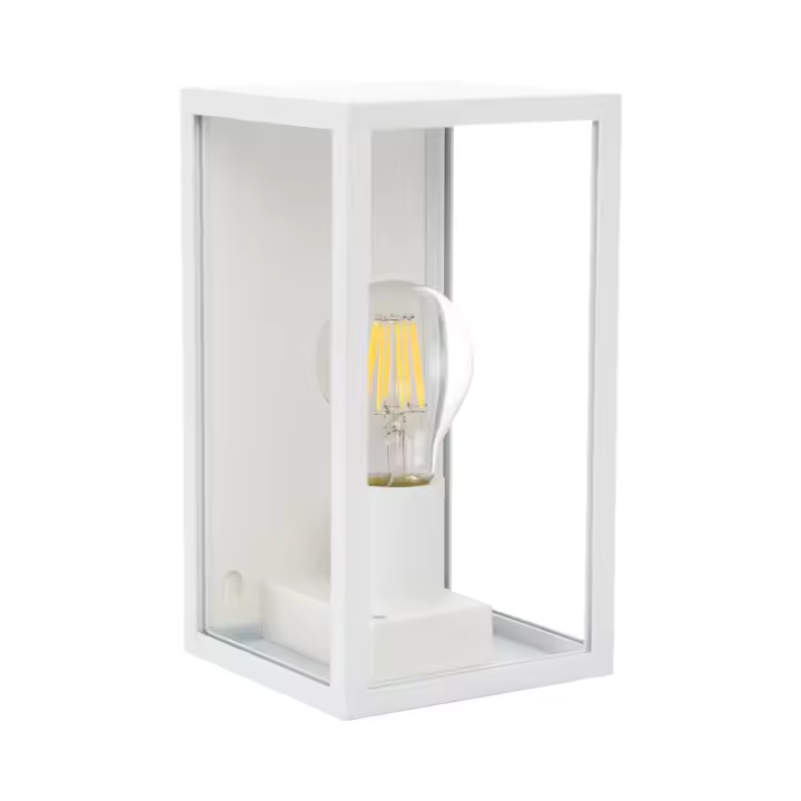 Ledkia Aplique de Pared Exterior Aluminio y Cristal Atrium Negro - 1