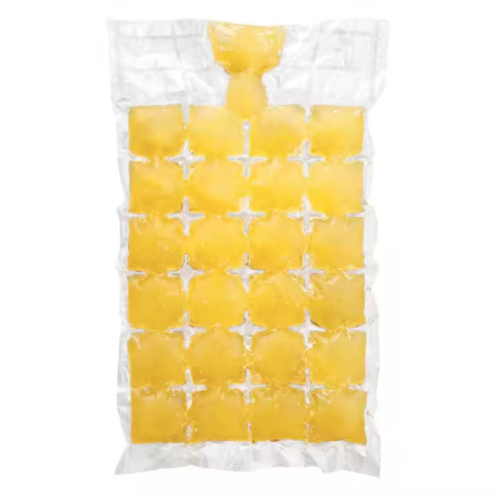 Molde De Hielo Desechable Con Funnel 10-100 Piezas Bolsas De Hielo Con Diseño De Red Para Bebidas Y Alimentos Plástico Auto Sellantes - 1