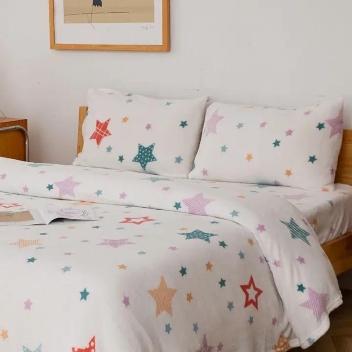 Textilwi - Juego de Sabanas Coralina 4 Piezas para Invierno,2 Fundas de Almohada,Bajera Ajustable y Sábana Encimera,Sábana Polar de Microfibra Extra Suave. - 1