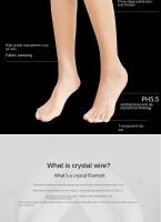 5Pcs Medias De Verano Ultrafinas Invisibles Color De Piel Sin Costuras Media Pierna Antihueco Medio Longitud De Calf Socks Para Mujer - details 1