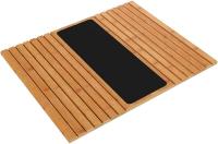 PHANE Bandeja de Bambú para Sofá, Posavasos para Reposabrazos, para Bebidas y Aperitivos, Mesa Antideslizante, Protector para Bebidas - details 0