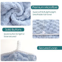 Toalla De Pelo De Microfibra Super Absorbente Para Secado Rápido De Pelo Largo Toallas De Cabello En Poliéster Y Poliamida - details 2