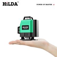 Nivel De Láser HILDA 12/16 Líneas Línea Verde Auto-Nivelada 360 Grados Horizontal Y Vertical Potente Nivel De Láser Verde - details 1