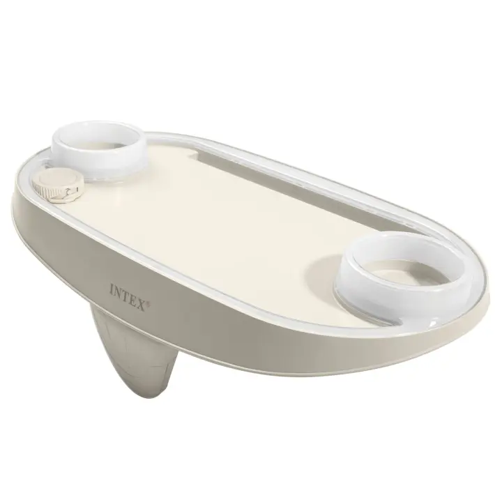 INTEX - Bandeja con soporte para 2 bebidas con luz LED para PureSpa, 45x26x16 cm, funciona con 2 pilas de litio CR2032 incluidas - 1