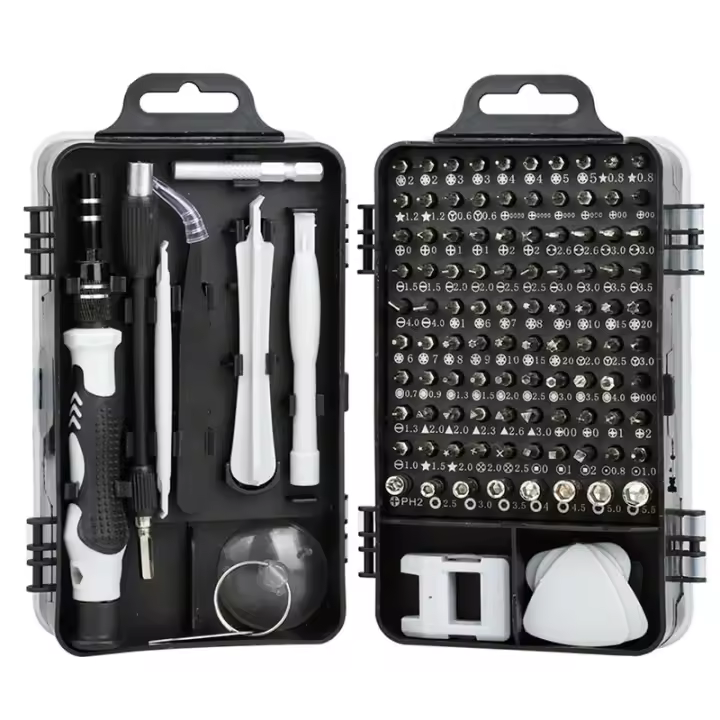 Juego De Destornilladores De Precisión 115 En 1 Con 98 Bits Magnéticos Multi-Función Profesional Para Reparación De iPhone Y Gafas - 1