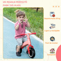 AIYAPLAY Bicicleta sin Pedales para Niños de 18-36 Meses Bicicleta de Equilibrio con Asiento Ajustable en Altura Carga 25 kg 67,5x32x44 cm Rosa - details 6