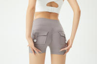 Shorts De Yoga Para Mujer Cintura Alta Transpirables Elevadores De Glúteos Deporte Verano Leggings De Gimnasio Ropa Deportiva Ciclismo - details 17