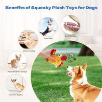 Juguete Interactivo Para Perros Mordedor De Peluche Duradero Con Sonido Squeaker Juguete De Masticar Para Mascotas Indestructible Para Cachorros - details 2