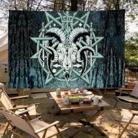 Bandeera De Satán Colorida Para Colgar En La Pared Estilo Bohemio Mandala Decoración De Arte Interior Tamaño Variado Polyester - details 4