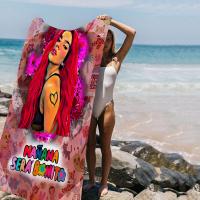 Toalla De Playa Microfibra Grande Karol G Manana Sera Bonito Toalla Rápida Para Piscina Yoga Viajes Absorbente Y Suave Tamaño 76x182 Cm - details 5