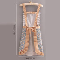 Delantal De Lona Antigote Para Mujer Ajustable Con Hombros Para Cocinar En Casa Trabajo Floral Transpirable - details 0