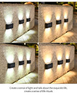 Lámpara Solar De Pared 4/6/8/10 LEDs Para Jardín Y Paisaje Exterior Luz Decorativa De Calle Impermeable Iluminación Dual - details 9