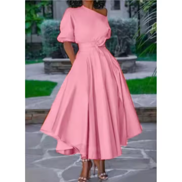 Verde 2025 Verano Nuevo vestido midi con cordones para hombres y mujeres 1 - 1