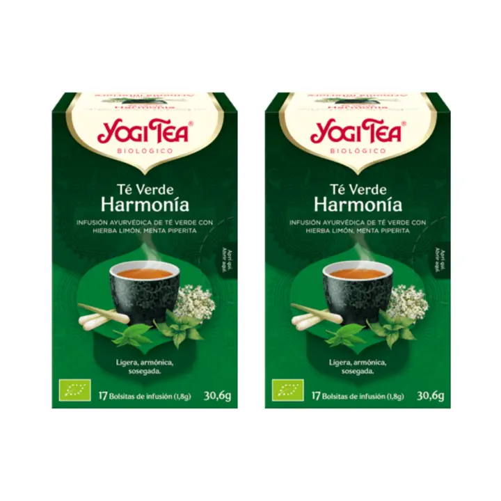 Té Verde Harmonía | Packs 2 | Posición de yoga para recibir bendiciones | 17 bolsitas de infusión - 1