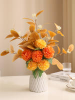 Bola De Hojas De Eucalipto Artificial 1pc Decoración Para Bodas Y Casamientos Bouquet De Crisantemo Para Decoración De Habitaciones Y Fiestas - details 3