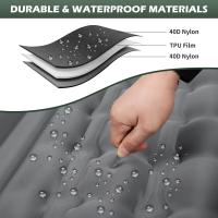 Esterilla Camping 12cm, Colchoneta Camping 2 Personas de Aire Ultraligero Inflable, Almohadilla de Dormir autonflable para Uso al Aire Libre con Almohadas incorporadas, Bomba de pie integrada - details 3