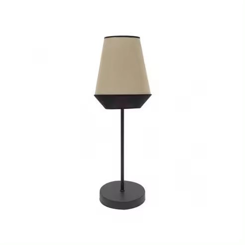 FABRILAMP Lámpara de Mesa Sobremesa Alto Campana 1xe27 Saco/Negro 74x25x25 Cm - Elegante Diseño - 1