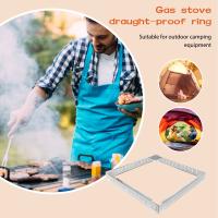 Escudo Antiviento Para Estufa De Gas Portátil Para Camping Y Picnic Con Soporte De Acero Inoxidable Desmontable Y Durable Para Cocinar Al Aire Libre - details 1