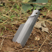 Lixada Tierra De Titanio Shovel Camping Compacto Herramienta Multifuncional Ultraligera Para Senderismo Supervivencia Exterior - details 3