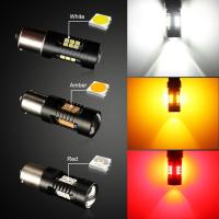 2Pcs 1156 BA15S P21W LED BAU15S PY21W BAY15D Lámpara De Auto 1157 P21/5W R5W 21pcs 3030SMD Luz LED Para Coche 12V - 24V Universal - details 9