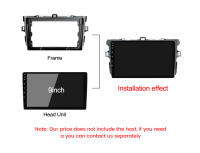Marco De Radio Double Din MEKEDE Para Toyota Corolla 2006-2013 Panel De Estéreo Con Cable Instalación En El Tablero De 9 Pulgadas - details 4