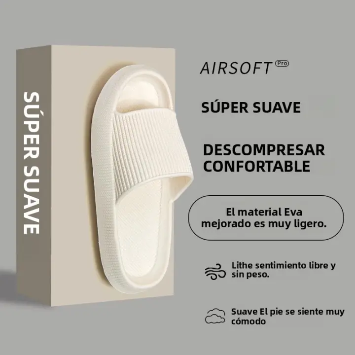 Sandalias De Verano Para Hombres Con Suela Gruesa Antideslizante Cuartas De Baño EVA Para Uso En El Baño Y Exterior - 1