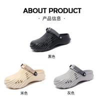 Sandalias De Verano Para Hombres Talla Grande Clogs De Lujo Mocasines De Jardín Casual Plataforma Bajo Tobillo Color Sólido - details 3
