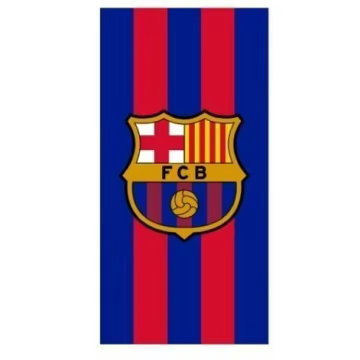 Toalla Playa Piscina Infantil FC Barcelona 70x140cm de microfibra para niños - 1