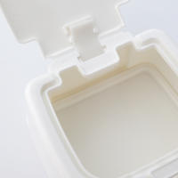 Organizador De Maquillaje Con Cubierta Y Almacenamiento Pop-up Para Algodones Y Pequeños Artículos De Belleza Caja De Plástico Antipolvo Para Escritorio - details 8
