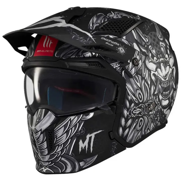 Mt Helmets Casco Modular Streetfighter Sv Hellish - 1