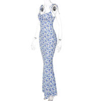 Vestido Largo Bodycon Elegante Para Mujer Hawthaw Verano 2024 Sin Mangas Con Tirantes Estilo De Calle Uso Diario Y Vacaciones - details 9