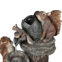 Garden Animal Statue Fountain Solar Led Light Garden Art Deco Outdoor Garden Sculpture-- - details 3