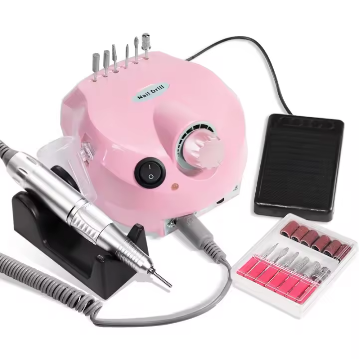 Máquina De Uñas Eléctrica 35000 RPM Con Conjunto De Taladro Para Manicura Y Pedicura Cortador De Uñas Y Accesorios De Acrílico - 1