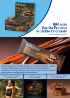 Pack Ahorro BIMANÁN beFIT Snack Barritas Proteicas Doble Chocolate con Almendras 20 Unidades (700g) - 29% Proteínas - details 0