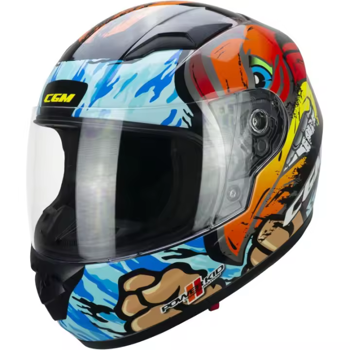 CASCO INFANTIL INTEGRAL 265S LUKY BOXER AZUL - 1