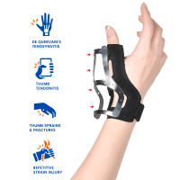 1Pcs Almohadilla De Muñeca Con Estabilizador De Dedo Para Mujeres Y Hombres Splint Para Tendinitis Y Artritis Alivio Del Dolor De Dedo Guía Triger Mano - details 0