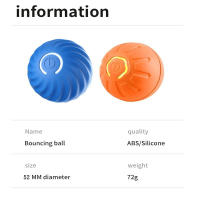 Bola Inteligente Para Perros Juguetes Electrónicos Interactivos Moverse Automáticamente USB Bouncing Para Puppies Regalo De Cumpleaños Para Gatos - details 12