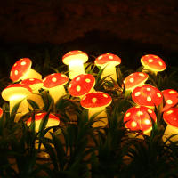 Luces LED De Hongo Con 20 Leds Para Decoración De Interior Y Ambiente Navideño Fuentes De Alimentación USB/Batería Regalo De Fiesta - details 3