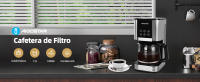 Aigostar Cora - Cafetera de Goteo con Temporizador Programable 24H, 1000W, 1.5L(12 Tazas), Pantalla LCD, Filtro Reutilizable, Auto Apagado, Función Mantener Caliente. Función Auto Limpieza - details 0