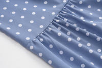 Vestido De Polka Dot Con Volantes Para Mujer Sin Mangas Cuello Redondo Corte Largo Casual Vestido De Verano De Polyester - details 21