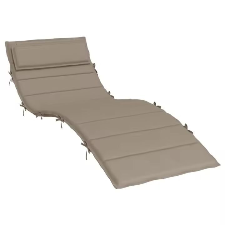 vidaXL Cojín de tumbona de tela Oxford 180x60x3 cm Color Antracita,  Gris,  Crema y mas Cojín Decorativo de Asiento Cojines de muebles de salon - 1