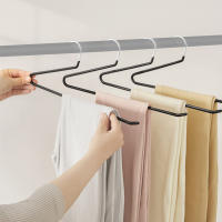 Aicasa Perchas para Pantalones de Metal Cromado, Antideslizantes y Ahorro de Espacio - Organizador de Prendas para Vaqueros, Faldas, Toallas y Bufandas - details 2