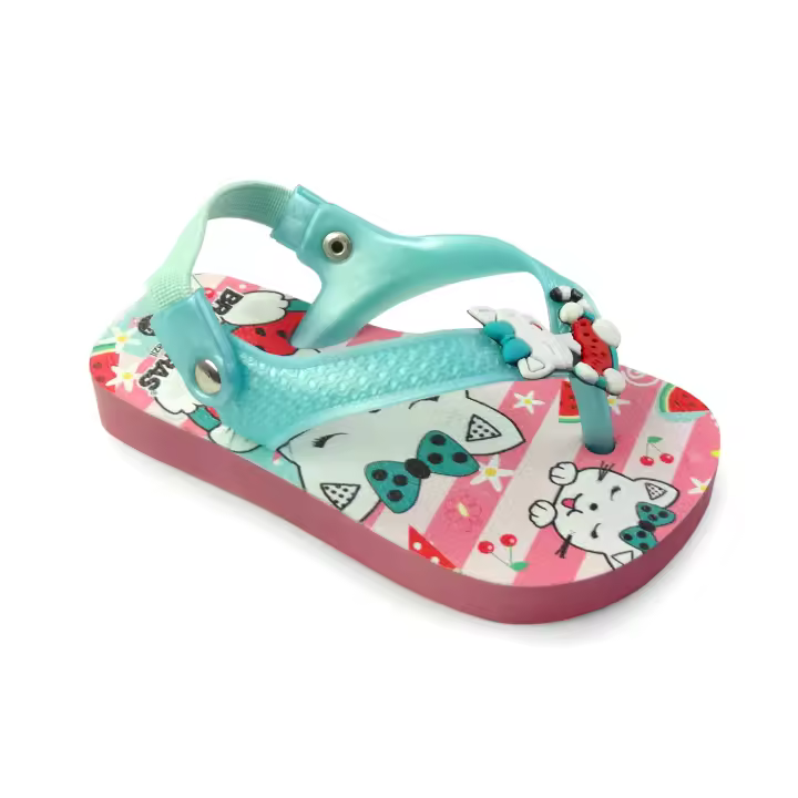 BRASILERAS Chanclas de playa de bebes con suela de goma - 1