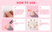 5pcs Líneas Profesionales De Uñas Con Pincel De Dibujo Y Pintura Detallada Herramienta De Barrido Rosa Mango Metálico Para Arte De Uñas - details 5